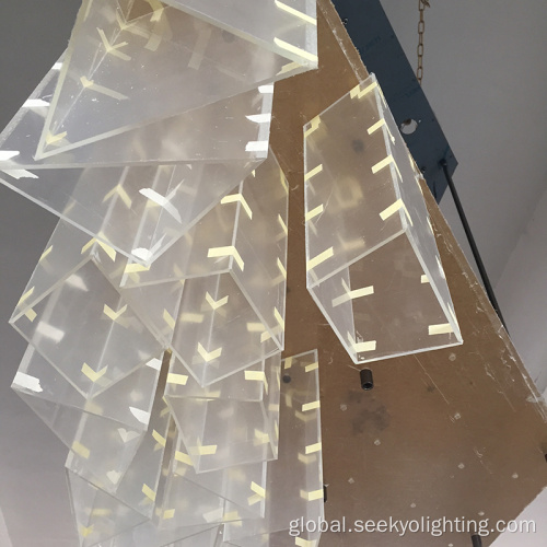 Customized Chandelier For Bar Customized irregular acrylic chandelier for bar Manufactory